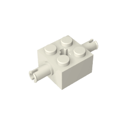 Brick Special 2 x 2 with 2 Pins and Axle Hole #30000 Brick Special 2 x 2 with 2 Pins and Axle Hole #30000 - 90-White Lego Block Sets Alternative