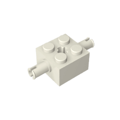 Brick Special 2 x 2 with 2 Pins and Axle Hole #30000 Brick Special 2 x 2 with 2 Pins and Axle Hole #30000 - 90-White Lego Block Sets Alternative