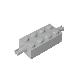 Brick Special 2 x 4 with Pins #6249 Brick Special 2 x 4 with Pins #6249 - 71-Light Bluish Gray Lego Block Sets Alternative