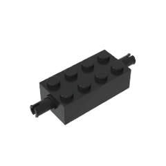 Brick Special 2 x 4 with Pins #6249 Brick Special 2 x 4 with Pins #6249 - 80-Black Lego Block Sets Alternative