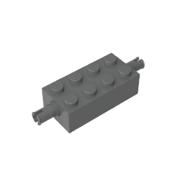 Brick Special 2 x 4 with Pins #6249 Brick Special 2 x 4 with Pins #6249 - 72-Dark Bluish Gray Lego Block Sets Alternative
