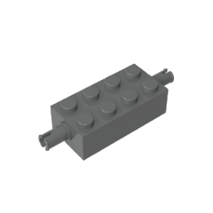 Brick Special 2 x 4 with Pins #6249 Brick Special 2 x 4 with Pins #6249 - 72-Dark Bluish Gray Lego Block Sets Alternative