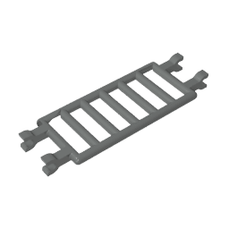 Bar 7 x 3 [4 Clips] #30095 Bar 7 x 3 [4 Clips] #30095 - 72-Dark Bluish Gray Lego Block Sets Alternative