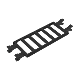 Bar 7 x 3 [4 Clips] #30095 Bar 7 x 3 [4 Clips] #30095 - 80-Black Lego Block Sets Alternative