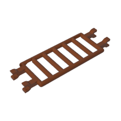 Bar 7 x 3 [4 Clips] #30095 Bar 7 x 3 [4 Clips] #30095 - 81-Reddish Brown Lego Block Sets Alternative