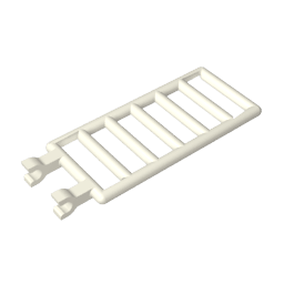 Bar 7 x 3 with Double Clips (Ladder) #6020 Bar 7 x 3 with Double Clips (Ladder) #6020 - 90-White Lego Block Sets Alternative