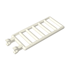 Bar 7 x 3 with Double Clips (Ladder) #6020 Bar 7 x 3 with Double Clips (Ladder) #6020 - 90-White Lego Block Sets Alternative