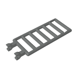 Bar 7 x 3 with Double Clips (Ladder) #6020 Bar 7 x 3 with Double Clips (Ladder) #6020 - 72-Dark Bluish Gray Lego Block Sets Alternative