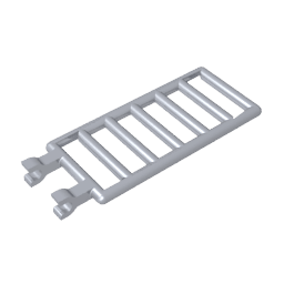 Bar 7 x 3 with Double Clips (Ladder) #6020 Bar 7 x 3 with Double Clips (Ladder) #6020 - 73-Flat Silver Lego Block Sets Alternative
