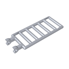 Bar 7 x 3 with Double Clips (Ladder) #6020 Bar 7 x 3 with Double Clips (Ladder) #6020 - 73-Flat Silver Lego Block Sets Alternative