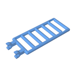 Bar 7 x 3 with Double Clips (Ladder) #6020 Bar 7 x 3 with Double Clips (Ladder) #6020 - 52-Medium Blue Lego Block Sets Alternative