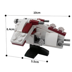 100PCS Micro Republic Gunship Space War MOC Building Block Bricks |MocPixel 100PCS Micro Republic Gunship Space War MOC Building Block Bricks |MocPixel - Default Title Lego Block Sets Alternative