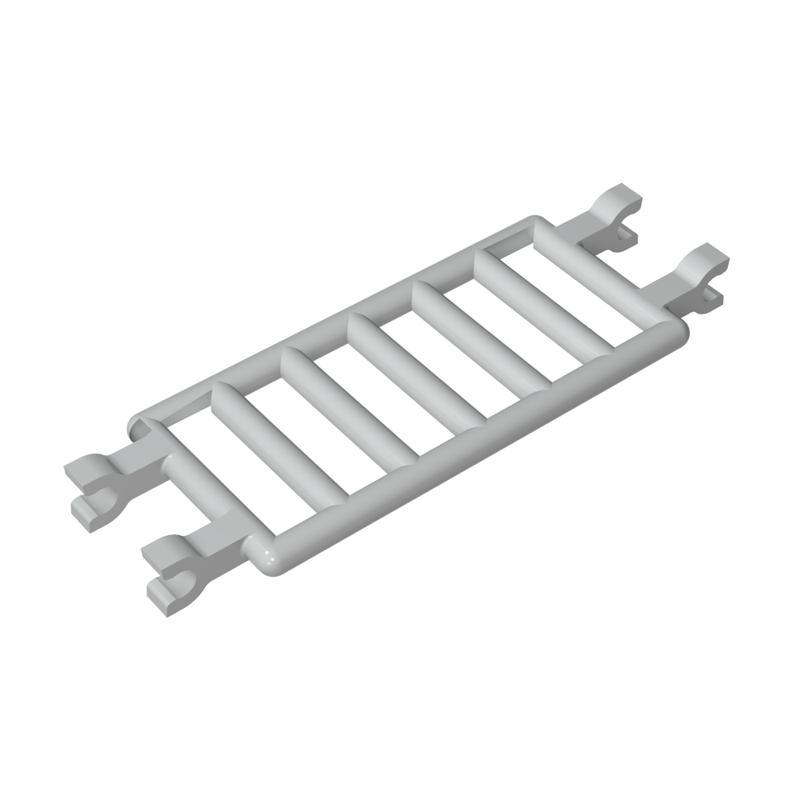 Bar 7 x 3 [4 Clips] #30095 Bar 7 x 3 [4 Clips] #30095 - 71-Light Bluish Gray Lego Block Sets Alternative