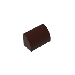 Brick Curved 1 x 2 x 1 No Studs #37352 Brick Curved 1 x 2 x 1 No Studs #37352 - 82-Dark Brown Lego Block Sets Alternative