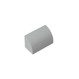 Brick Curved 1 x 2 x 1 No Studs #37352 Brick Curved 1 x 2 x 1 No Studs #37352 - 71-Light Bluish Gray Lego Block Sets Alternative