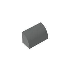 Brick Curved 1 x 2 x 1 No Studs #37352 Brick Curved 1 x 2 x 1 No Studs #37352 - 72-Dark Bluish Gray Lego Block Sets Alternative