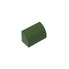 Brick Curved 1 x 2 x 1 No Studs #37352 Brick Curved 1 x 2 x 1 No Studs #37352 - 41-Tarmac Lego Block Sets Alternative