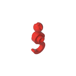 Hook with Towball #30395 Hook with Towball #30395 - 10-Red Lego Block Sets Alternative