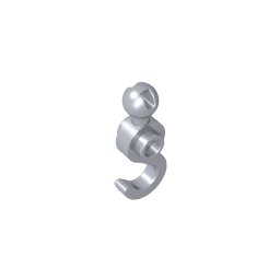 Hook with Towball #30395 Hook with Towball #30395 - 73-Flat Silver Lego Block Sets Alternative