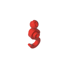 Hook with Towball #30395 Hook with Towball #30395 - 10-Red Lego Block Sets Alternative