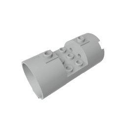 Cylinder 3 x 6 x 2 2/3 Horizontal Open Studs #30360 Cylinder 3 x 6 x 2 2/3 Horizontal Open Studs #30360 - 71-Light Bluish Gray Lego Block Sets Alternative