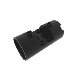 Cylinder 3 x 6 x 2 2/3 Horizontal Open Studs #30360 Cylinder 3 x 6 x 2 2/3 Horizontal Open Studs #30360 - 80-Black Lego Block Sets Alternative