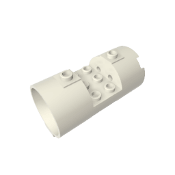Cylinder 3 x 6 x 2 2/3 Horizontal Open Studs #30360 Cylinder 3 x 6 x 2 2/3 Horizontal Open Studs #30360 - 90-White Lego Block Sets Alternative