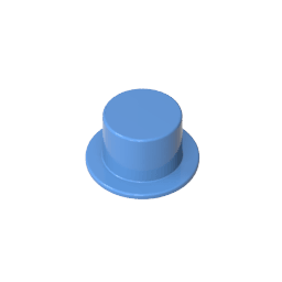 Minifig Top Hat #3878 Minifig Top Hat #3878 - 52-Medium Blue Lego Block Sets Alternative