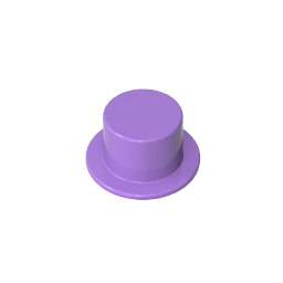 Minifig Top Hat #3878 Minifig Top Hat #3878 - 62-Medium Lavender Lego Block Sets Alternative