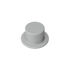 Minifig Top Hat #3878 Minifig Top Hat #3878 - 71-Light Bluish Gray Lego Block Sets Alternative