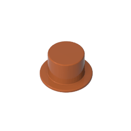 Minifig Top Hat #3878 Minifig Top Hat #3878 - 83-Dark Orange Lego Block Sets Alternative