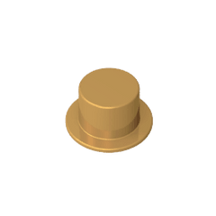 Minifig Top Hat #3878 Minifig Top Hat #3878 - 35-Pearl Gold Lego Block Sets Alternative