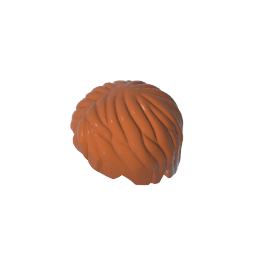 Minifig Hair Short, Tousled with Side Part #62810 Minifig Hair Short, Tousled with Side Part #62810 - 83-Dark Orange Lego Block Sets Alternative