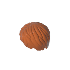 Minifig Hair Short, Tousled with Side Part #62810 Minifig Hair Short, Tousled with Side Part #62810 - 83-Dark Orange Lego Block Sets Alternative
