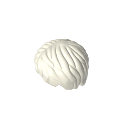 Minifig Hair Short, Tousled with Side Part #62810 Minifig Hair Short, Tousled with Side Part #62810 - 90-White Lego Block Sets Alternative