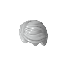Minifig Hair Swept Back, Tousled #43753 Minifig Hair Swept Back, Tousled #43753 - 71-Light Bluish Gray Lego Block Sets Alternative