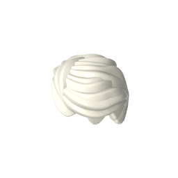 Minifig Hair Swept Back, Tousled #43753 Minifig Hair Swept Back, Tousled #43753 - 90-White Lego Block Sets Alternative