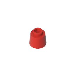 Cone 1.17 x 1.17 x 2/3 (Fez) #85975 Cone 1.17 x 1.17 x 2/3 (Fez) #85975 - 10-Red Lego Block Sets Alternative