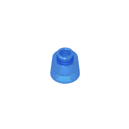 Cone 1.17 x 1.17 x 2/3 (Fez) #85975 Cone 1.17 x 1.17 x 2/3 (Fez) #85975 - 150-Trans Dark Blue Lego Block Sets Alternative