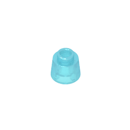 Cone 1.17 x 1.17 x 2/3 (Fez) #85975 Cone 1.17 x 1.17 x 2/3 (Fez) #85975 - 152-Trans Light Blue Lego Block Sets Alternative