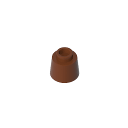 Cone 1.17 x 1.17 x 2/3 (Fez) #85975 Cone 1.17 x 1.17 x 2/3 (Fez) #85975 - 81-Reddish Brown Lego Block Sets Alternative