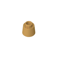 Cone 1.17 x 1.17 x 2/3 (Fez) #85975 Cone 1.17 x 1.17 x 2/3 (Fez) #85975 - 35-Pearl Gold Lego Block Sets Alternative