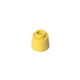 Cone 1.17 x 1.17 x 2/3 (Fez) #85975 Cone 1.17 x 1.17 x 2/3 (Fez) #85975 - 30-Yellow Lego Block Sets Alternative