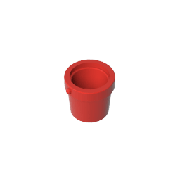 Bucket 1 x 1 x 1 #95343 Bucket 1 x 1 x 1 #95343 - 10-Red Lego Block Sets Alternative