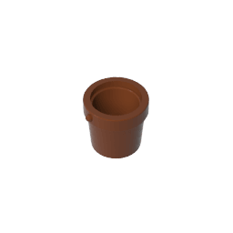 Bucket 1 x 1 x 1 #95343 Bucket 1 x 1 x 1 #95343 - 81-Reddish Brown Lego Block Sets Alternative