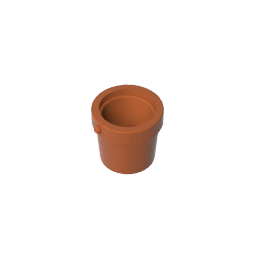 Bucket 1 x 1 x 1 #95343 Bucket 1 x 1 x 1 #95343 - 83-Dark Orange Lego Block Sets Alternative
