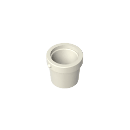 Bucket 1 x 1 x 1 #95343 Bucket 1 x 1 x 1 #95343 - 90-White Lego Block Sets Alternative