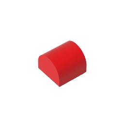 Brick Curved 1 x 1 x 2/3 Double Curved Top, No Studs #49307 Brick Curved 1 x 1 x 2/3 Double Curved Top, No Studs #49307 - 10-Red Lego Block Sets Alternative