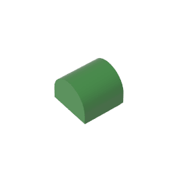 Brick Curved 1 x 1 x 2/3 Double Curved Top, No Studs #49307 Brick Curved 1 x 1 x 2/3 Double Curved Top, No Studs #49307 - 40-Green Lego Block Sets Alternative
