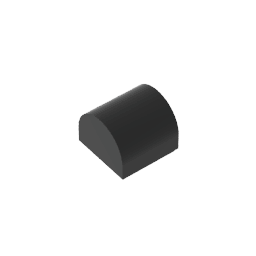 Brick Curved 1 x 1 x 2/3 Double Curved Top, No Studs #49307 Brick Curved 1 x 1 x 2/3 Double Curved Top, No Studs #49307 - 80-Black Lego Block Sets Alternative